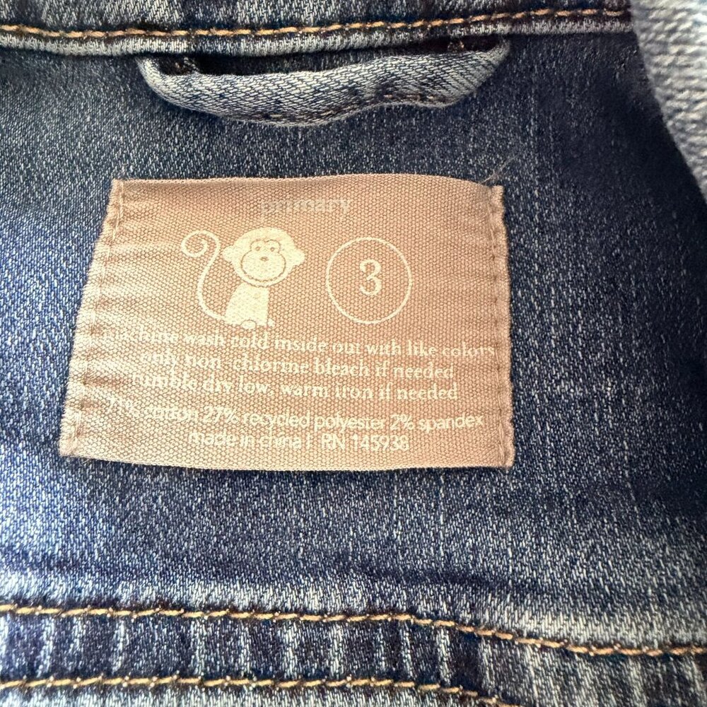 Primary Denim Jean Jacket Toddler Unisex - Picture 7 of 7